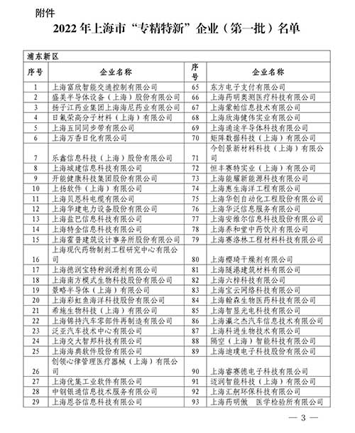 喜报！上海ag真人平台官方集团获评2022年度上海市“专精特新”中小企业(图2)