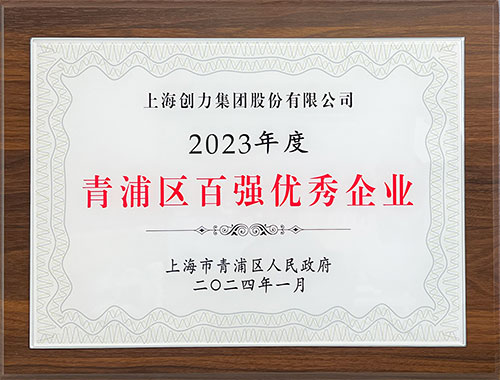 喜报！上海ag真人平台官方集团荣获2023年度青浦区百强优秀企业等三项大奖(图1)