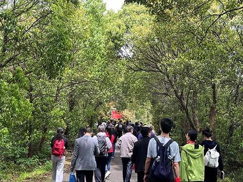 【登山望湖 走进春天】上海ag真人平台官方集团开展2024年山野徒步活动(图4)